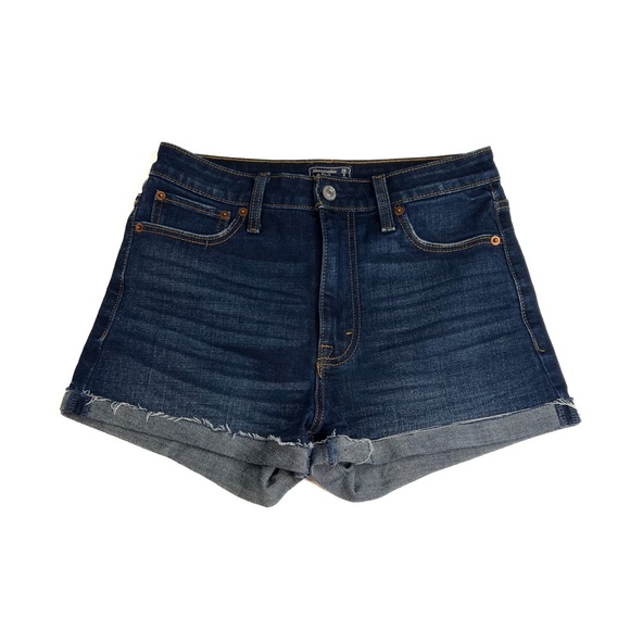 Abercrombie & Fitch Pants - Abercrombie & Fitch Shorts Denim High Rise Short
